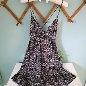 Black Tribal Print Nameless Minidress